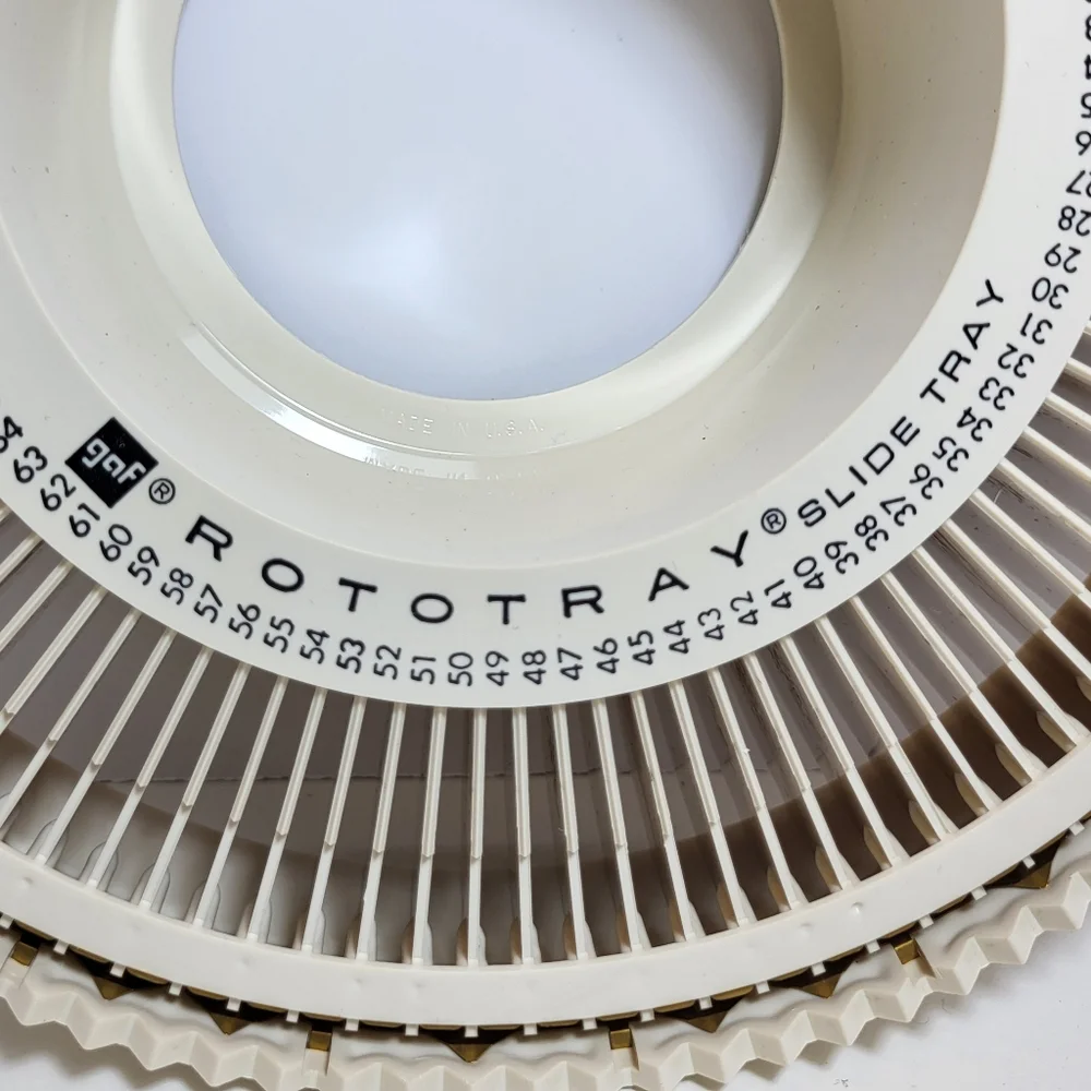 GAF Rototray Slide Carousel Rotary 100 Tray For 2